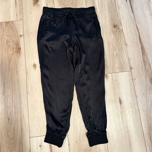 Sanctuary Satin Jogger Pants 96% cotton/4% spandex